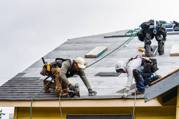 Professional Flat Roof Repair technician working in Newtonville, NY